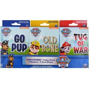 Paw Patrol 3 Card Game Value Pack - Go Pup, Old Bone and Tug of War NEW